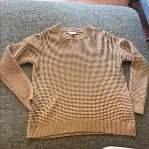 Tan knit sweater XL